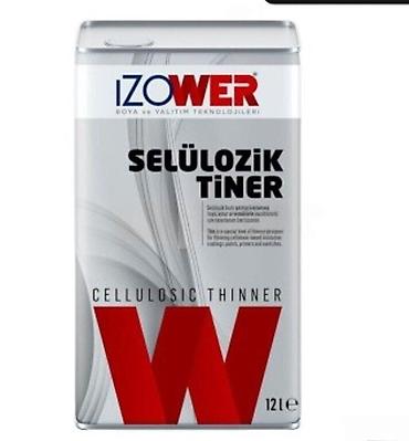 Divar üçün boyalar: Selüloz boyaları 1LIzower Extra Selülozik Tiner Selüloz əsaslı — 1
