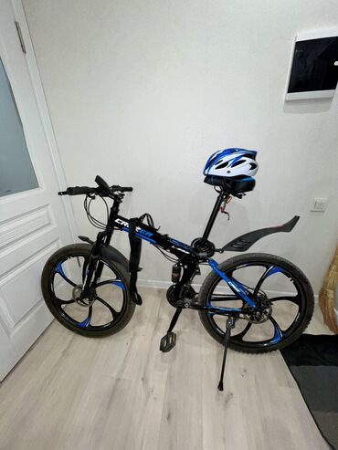 купить шлем для велосипеда: Продаю велосипед складной Cruzer HX-555 черно-синий в отличном