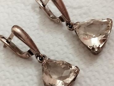 Серебряные серьги, Проба 925, Женские, Б/у