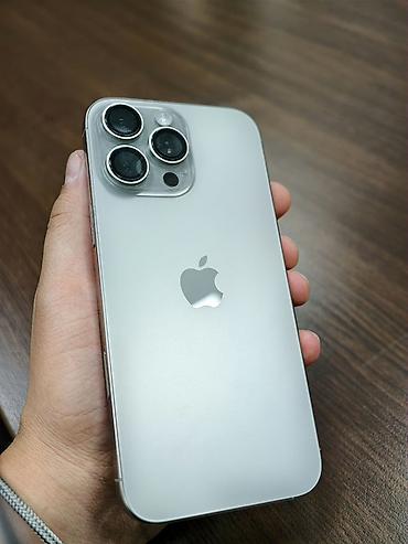 iphone 3: IPhone 16 Pro Max, Б/у, 256 ГБ, White Titanium, Защитное стекло, 91 % — 3