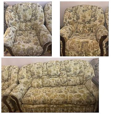 İşlənmiş, Klassik divan, 2 kreslo, Bazalı, Açılan lalafo.az -da İşlənmiş, Klassik divan, 2 kreslo, Bazalı, Açılan