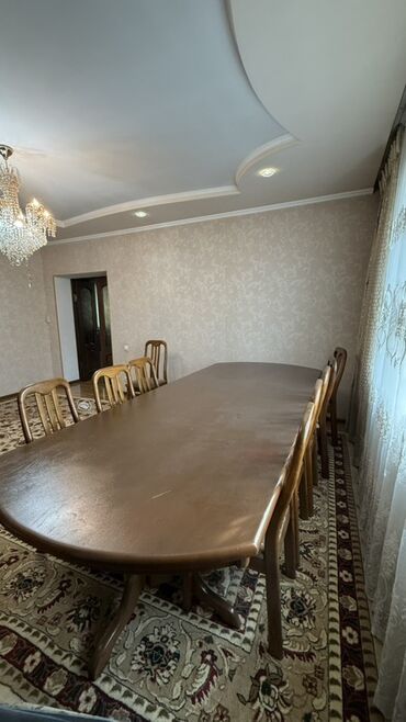 стульчик для кухни: Ашкана үчүн үстөл, Колдонулган, Oval, Бүктөлбөгөн, Жыгач
