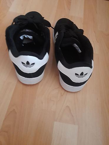 campus: Qara rəngli, ağ zolaqlı, Adidas Campus idman ayaqqabıları — 4