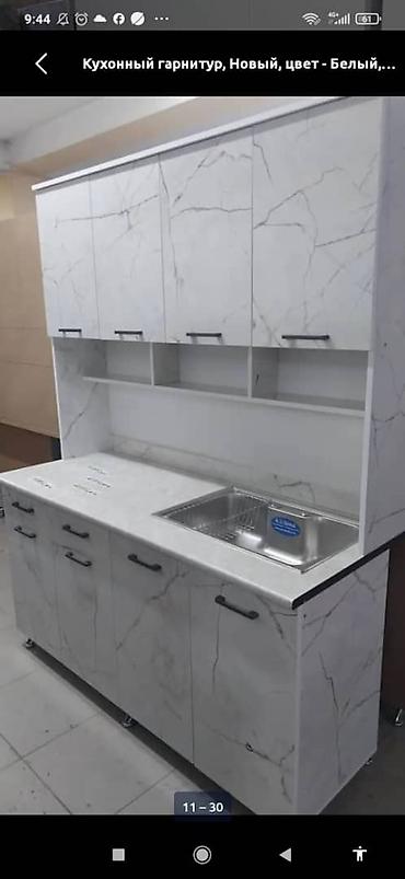 Кухонные гарнитуры: Кухонный гарнитур прямой, современный - Компоновка: нижний ряд тумб с — 6