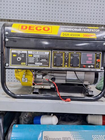 электрогенератор бензиновый: Бензиновый генератор Deco DGR-4500K мощностью 3000 Вт, предназначенный