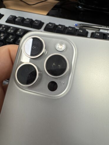 Apple iPhone: IPhone 15 Pro Max, 256 GB, Natural Titanium, Zəmanət, Barmaq izi, Face ID — 6
