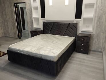 Другая мебель: Кровать Двуспальная металлическая каркас полностью обшитый разные at lalafo.kg — 4 Другая мебель: Кровать Двуспальная металлическая каркас полностью обшитый разные — 4