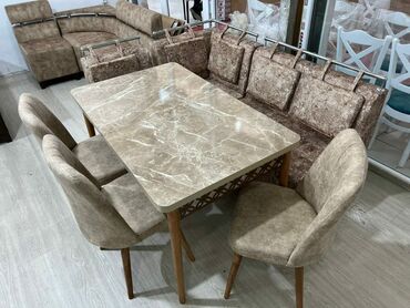 Masa və oturacaq dəstləri: Mətbəx üçün, Yeni, Açılan, Dördbucaq masa, 4 stul — 4