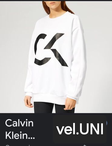 bele kozne patike: Calvin Klein, 2XL (EU 44), Jednobojni, bоја - Bela