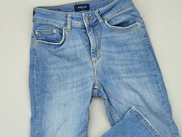 spódnice dżinsowe z rozcięciem: Jeansy, XS, stan - Dobry
