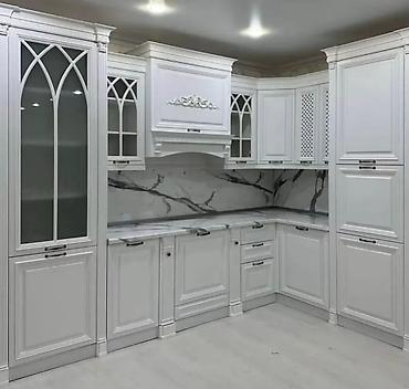 Sifarişlə mətbəx mebeli: Sifarişlə mətbəx dəsti, Özü çəkən petlələr, Mat laminat, Kredit yoxdur, Pulsuz çatdırılma — 4