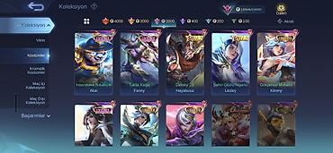 kreditle saat: Mobile Legends: Bang Bang hesabı – geniş nadir kostum və yüksək güc — 1