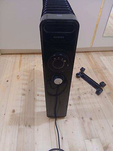 Техника и электроника: KUMTEL yağlı radiator – elektriklə işləyən, qara rəngdə, 9 bölməli — 1