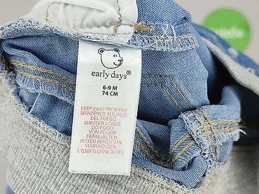 bluza white widow: Spodnie jeansowe, EarlyDays, 6-9 miesięcy, stan - Bardzo dobry — 4