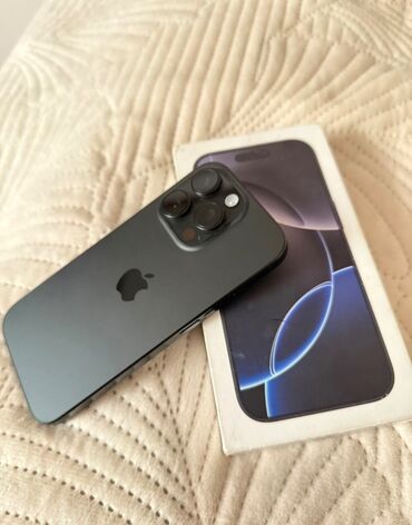телефон 11про: IPhone 16 Pro, 256 ГБ, Black Titanium, Коробка, 100 %