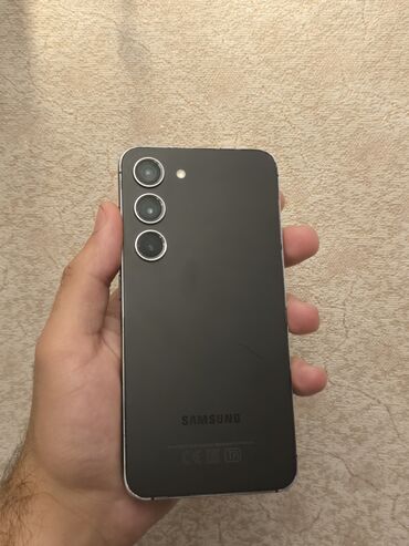 el blenderi: Samsung Galaxy S23, 128 GB, rəng - Qara, Sensor, Barmaq izi, Simsiz şarj