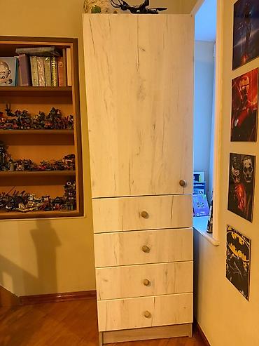 Uşaq mebeli: Uşaq üçün funksional loft tipli çarpayı və saxlama modulu dəsti - — 8