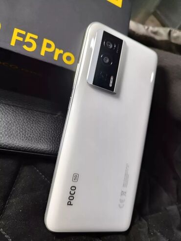 Poco: Poco F5 Pro, Б/у, 256 ГБ, цвет - Белый, 1 SIM, 2 SIM