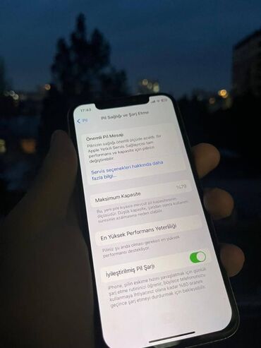 Apple iPhone: IPhone X, 256 GB, Zəmanət, Barmaq izi, Face ID