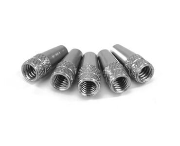 Серьги: Колпачки алюминиевые для клапанов велосипедных шин - цена за 1