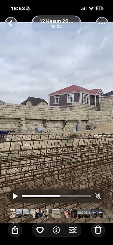 aglay daş: 6 sot sened kıpça Torpaq sahesi - Material: təbii ağlay (daş blok) - — 4