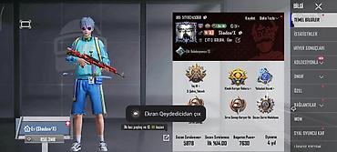 PUBG MOBILE hesabı – ShadowX - Səviyyə: 76 - UID: 51718245068 -