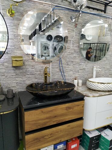 hamam ucun krant: Mebel dəsti – vanna otağı üçün - Üslub: Müasir-lüks - Komplekt: -