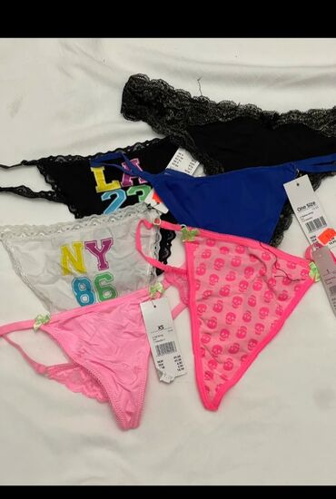 Трусики: Трусики, Стринги, С кружевом, Атлас, Италия — 21