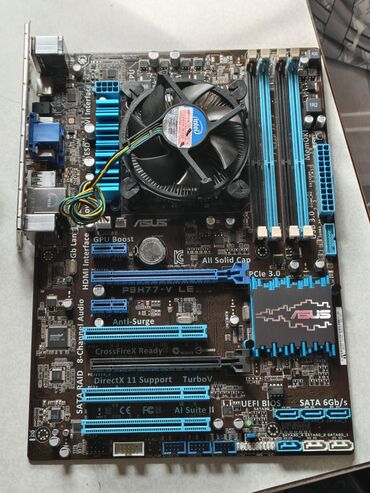 купить ноутбук в рассрочку бишкек: Материнская плата, Б/у, Asus, LGA1155, ATX, Для ПК