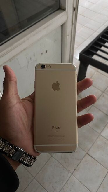 ayfon 7 s: IPhone 6s, 64 GB, Qızılı, Barmaq izi