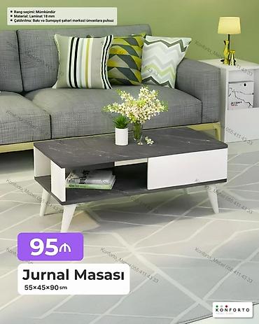 Ev və bağ: Dördbucaq masa, Açılmayan, Təkərsiz, Laminat, Pulsuz quraşdırılma — 1