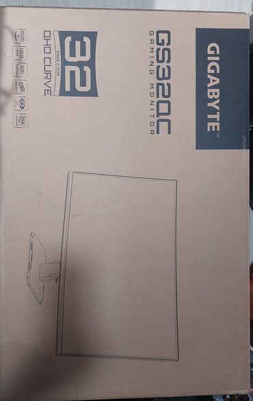 Monitorlar: Gigabyte GS32QC oyun monitoru - Ekran: 32", qövs (curved), 1500R - — 9