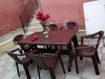 Bağ, çöl masa və oturacaq dəstləri: Yeni, Kvadrat masa, 4 stul, Açılmayan, Stullar ilə, Plastik -da lalafo.az — 4 Bağ, çöl masa və oturacaq dəstləri: Yeni, Kvadrat masa, 4 stul, Açılmayan, Stullar ilə, Plastik — 4