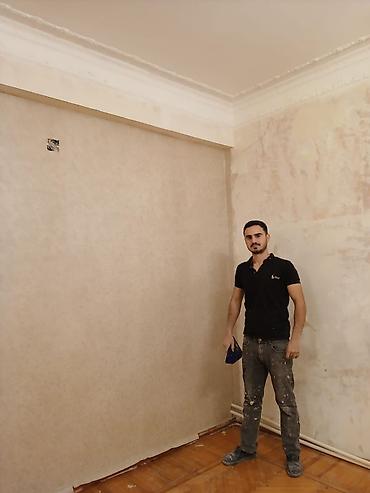 Ремонтные работы: Malyar İşlərinin görülməsi Şpavliyofka Astar+astarüz+üzlük Aboyun — 7