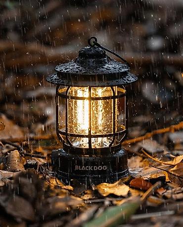 retro: BLACK DOG Candlelight Retro Camping Lamp — портативный ретро-фонарь с — 4