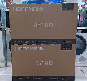 fiber optic internet modem: Yeni Televizor Hoffmann LED ekran 43" HD (1366x768), Ödənişli çatdırılma — 1
