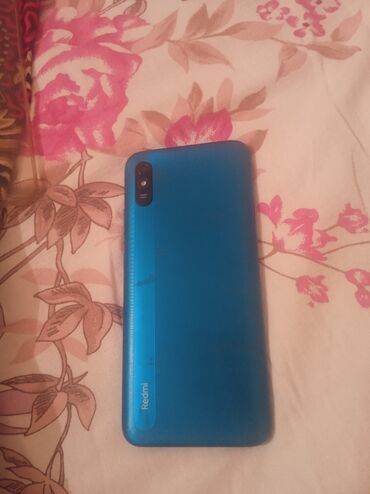 антенны на авто: Redmi, Redmi 9A, Колдонулган, 32 ГБ, түсү - Кызгылт көк, 2 SIM