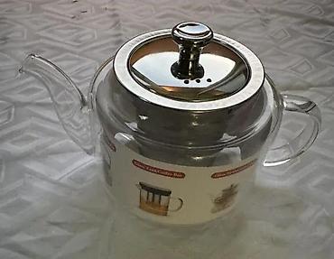 maxi staklene case: Stakleni čajnik sa infuzerom 800ml NOVO. Opis proizvoda: Infuzer za — 6