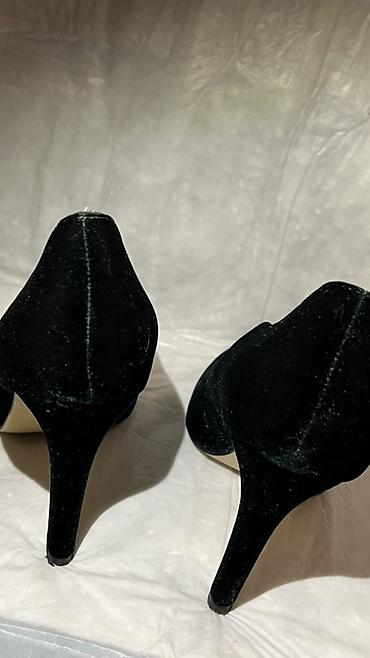 Другая женская обувь: Туфли-лодочки на каблуке из бархатного материала - Цвет: темный — 4