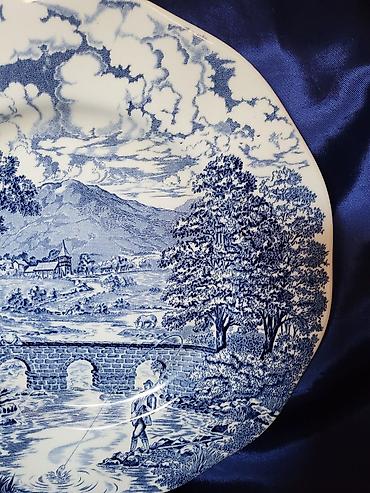 Kuhinjski setovi: Tanjiri Bridge Scenes engleski iz 70ih.god. Engleski tanjiri — 11