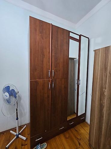 qül: Yataq otağı üçün dolab dəsti - Material: ağac teksturalı laminat — 2
