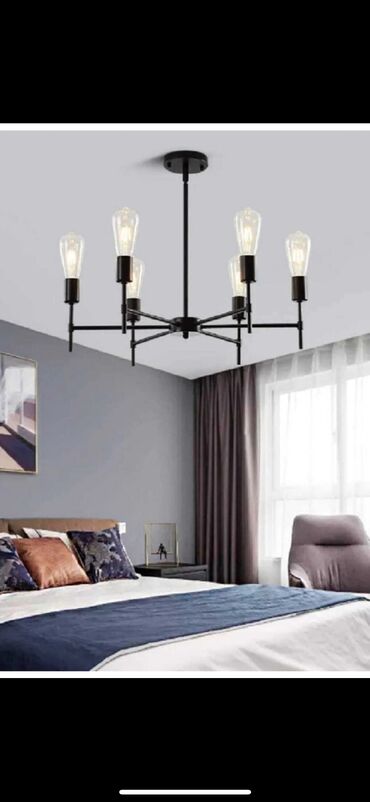 бра бронза: Çılçıraq, 6 lampa, Metal