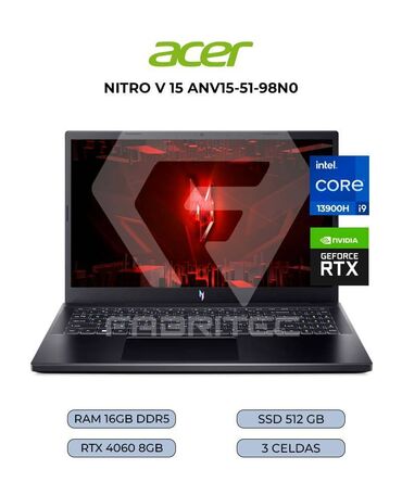 baku electronics notebook: Yeni Acer Nitro, 15.6 ", Intel Core i9, 512 GB, Pulsuz çatdırılma