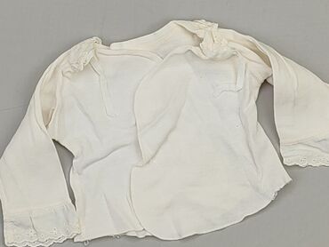 biała bluzka cropp: Bluzka, 0-3 m, stan - Dobry
