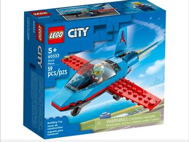 lego technic бишкек: Lego City 🏙️ 60323 Трюковый самолёт ✈️, рекомендованный возраст 5+,59