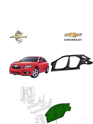 Krılolar: Tam komplekt, Chevrolet Cruze 2014 il, Çin, Ödənişli çatdırılma, Rayonlara çatdırılma, Ünvandan götürmə — 1