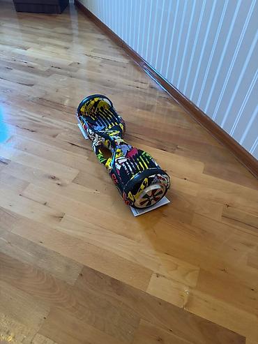 Elektrik nəqliyyatı: Smart balans skuter (hoverboard) – rəngli qrafiti dizayn — 3