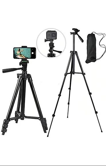 Universal foto/video tripod - 3 bölməli teleskopik ayaqlar, sürətli
