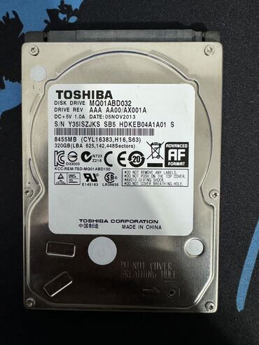 жесткий диск для ноутбука цена: Накопитель, Б/у, Toshiba, HDD, 2.5", Для ноутбука