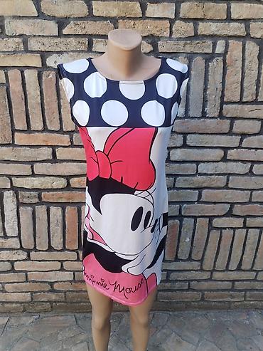 binarni sat: Mini haljina, veličina M – “Minnie Mouse” motiv. - Kroj: mini dužina — 1